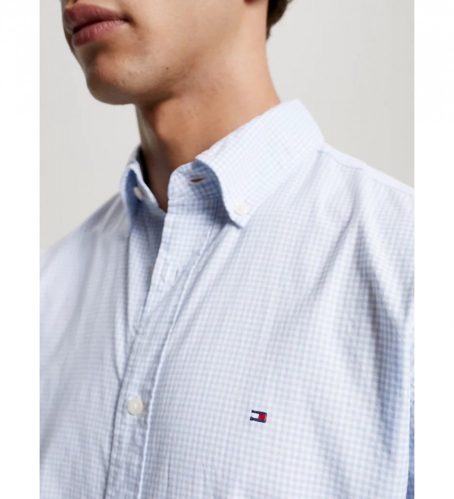 Camisa Tommy Hilfiger de corte regular com estampa xadrez vichy.