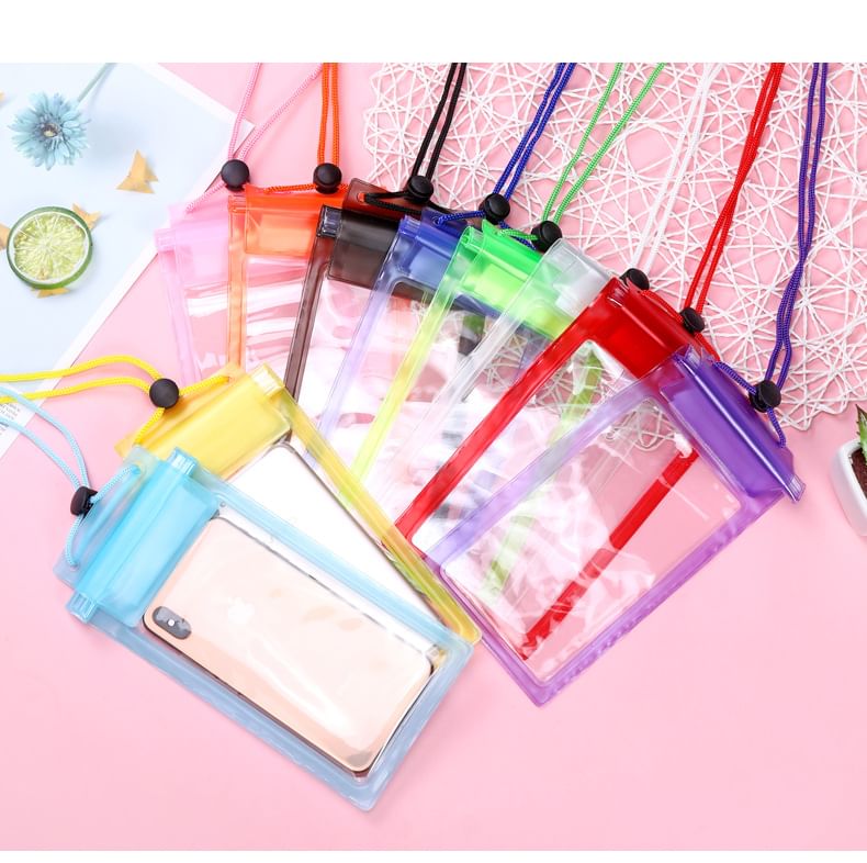 Eranso - Transparante waterdichte PVC-telefoonhoes