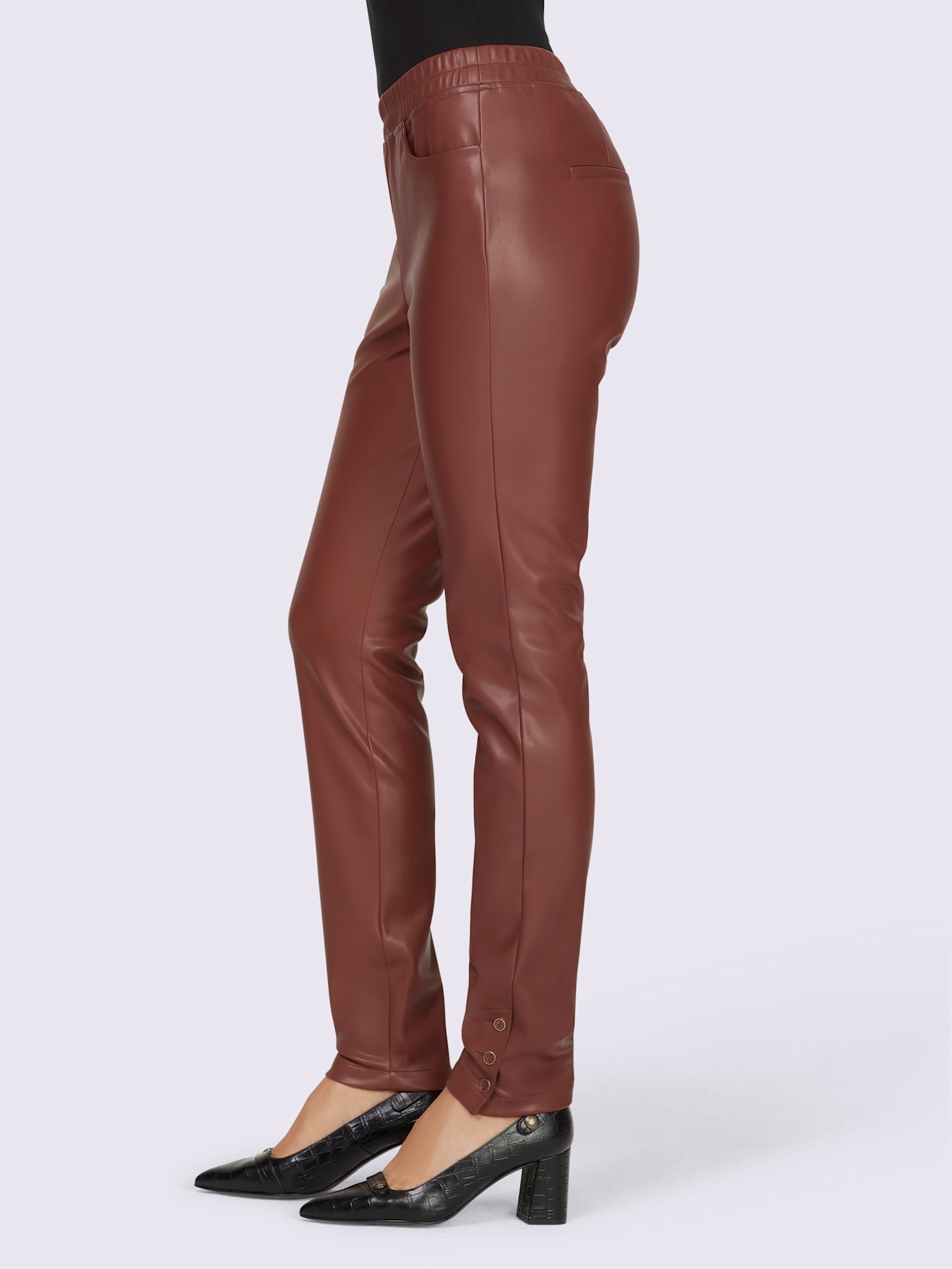 Legging imitation cuir souple