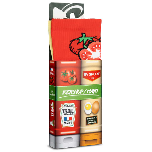 Chaussette running BV SPORT TRAIL COLLECTOR KETCHUP/MAYO
