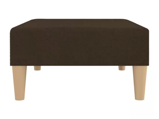 Repose-pied Marron foncé 78x56x32 cm Tissu