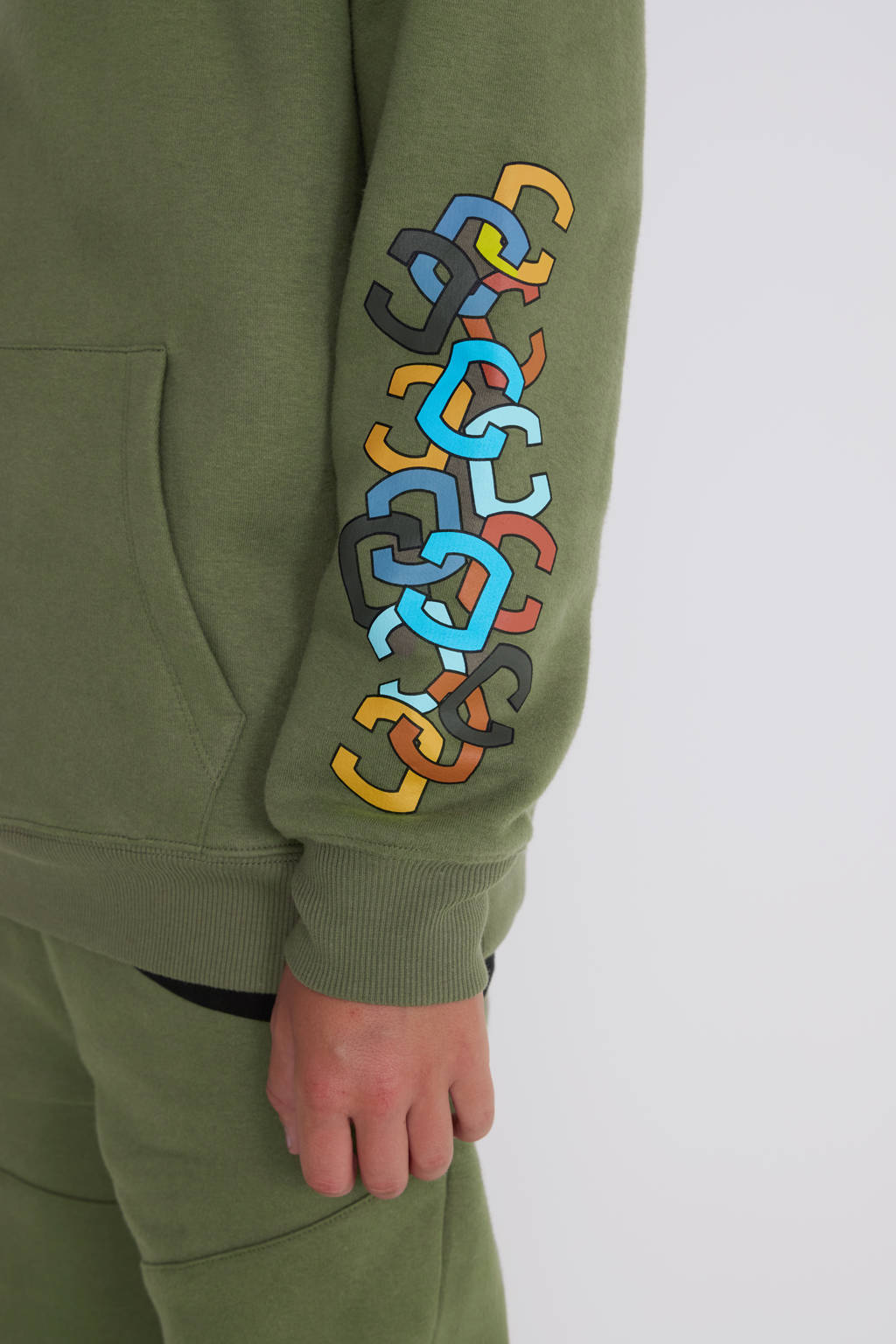 Coolcat hoodie Nelson khaki