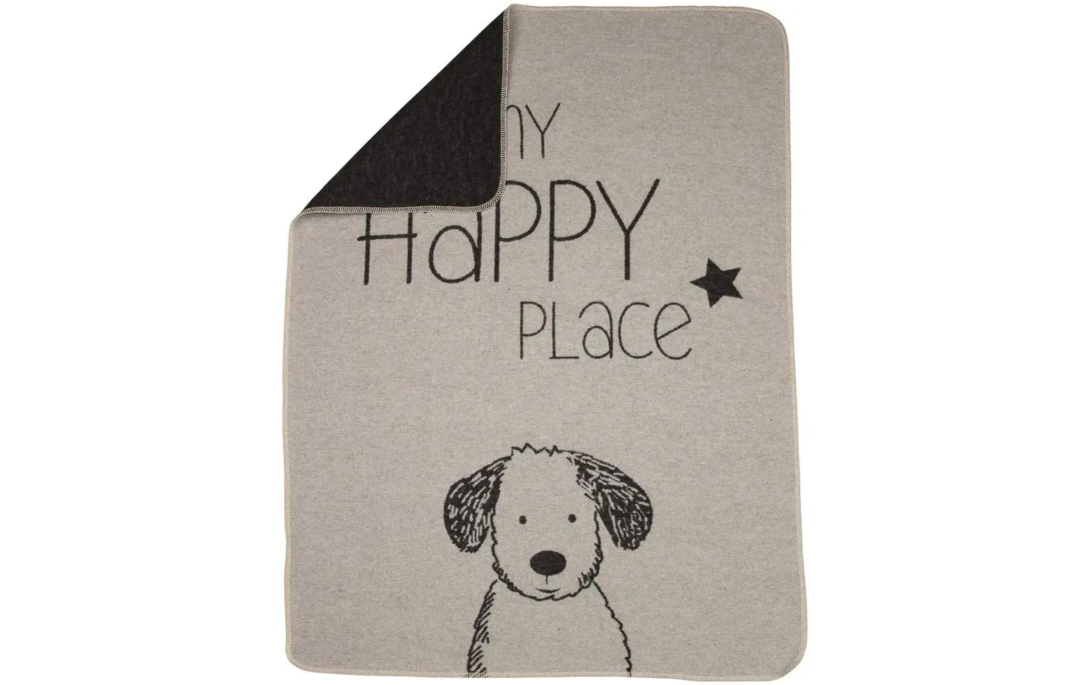 Hunde-Decke My Happy Place, 70 x 90 cm, FilzHaustierdecke
