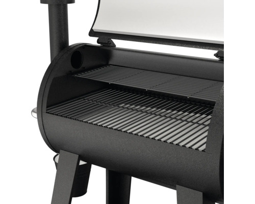 Tenneker® Pellet Grill Metis TP 97 x 115,5 x 66 cm, geëmailleerd grillrooster, warmhoudrek, hittebestendige handgreep, zwart