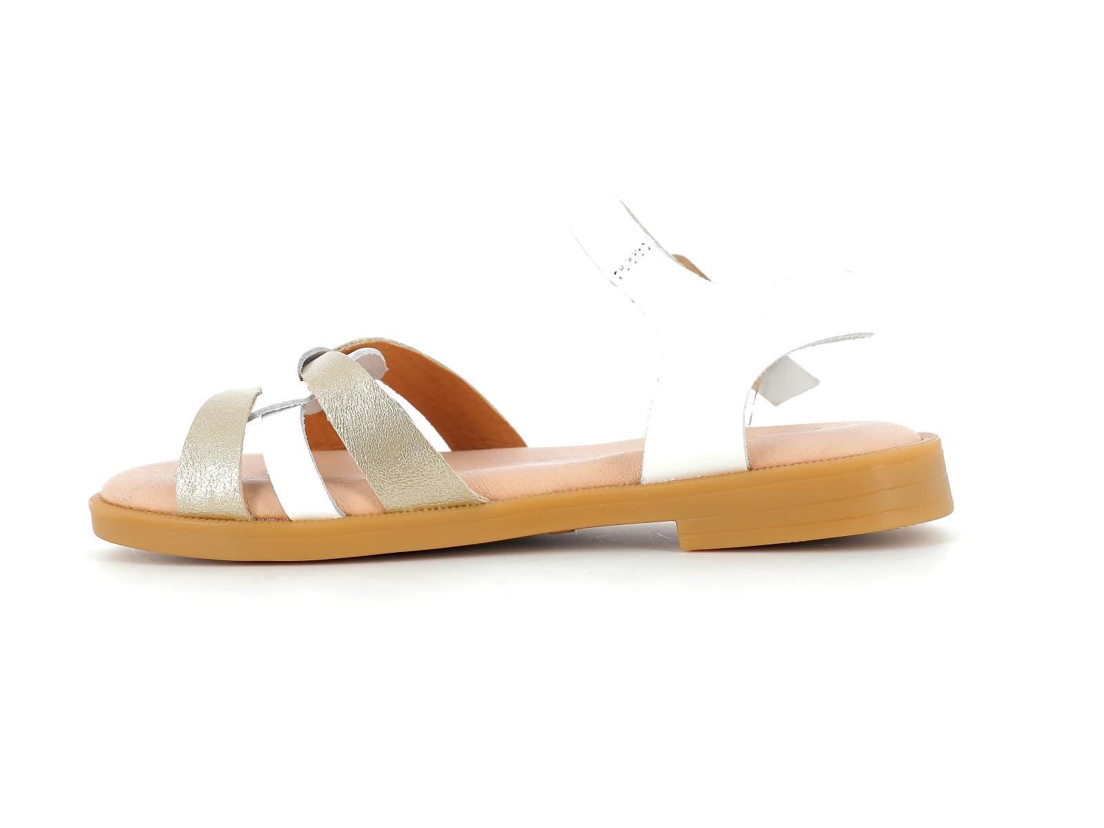 Xapi-7031 Cuir Blanc-Or