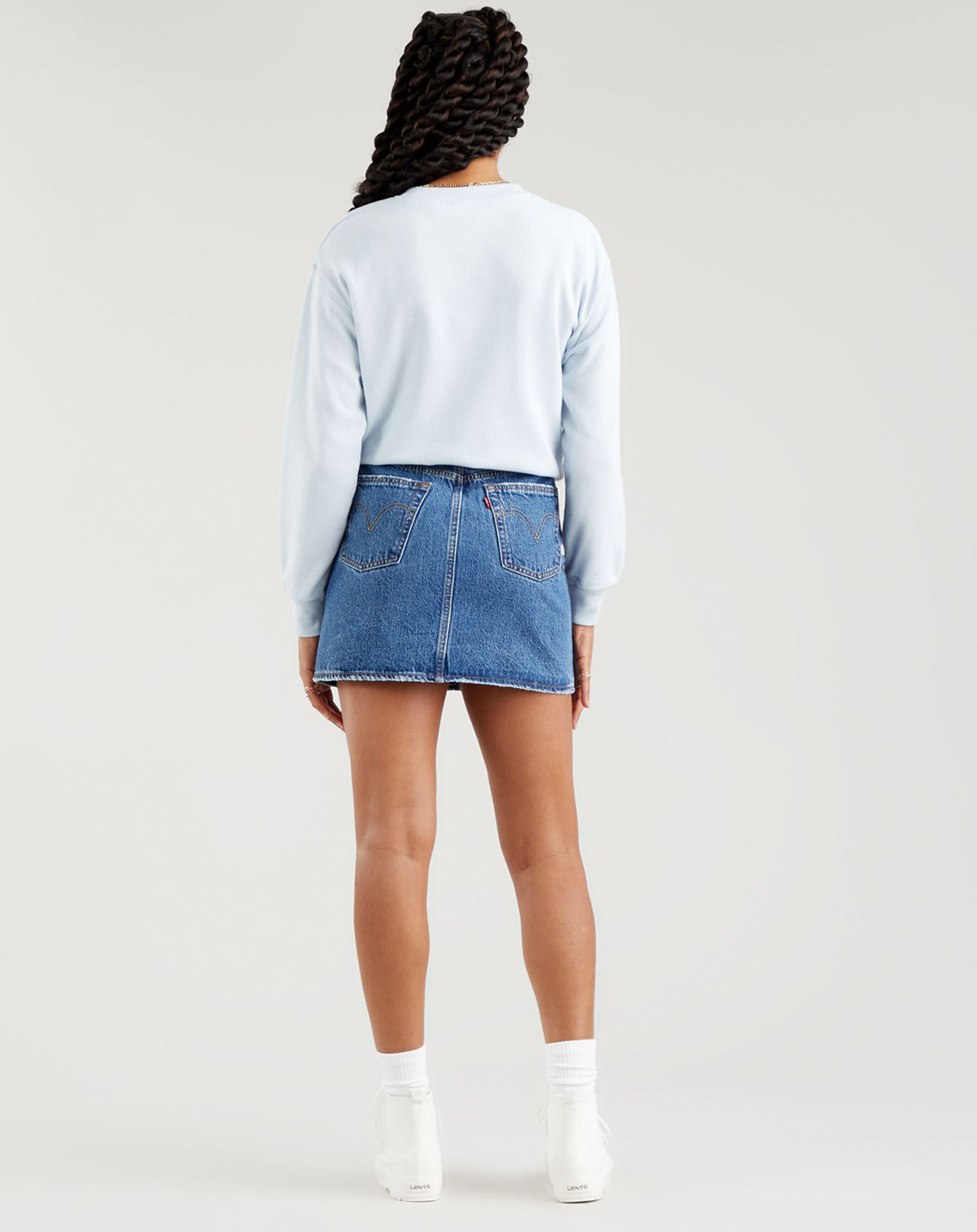 Levi's® Jupe en jean courte Decon Iconic bleu foncé