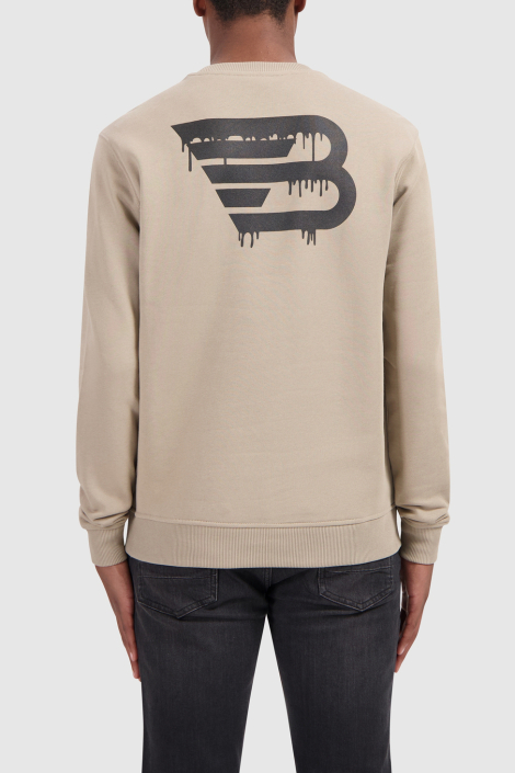 Ballin taupe heren sweater