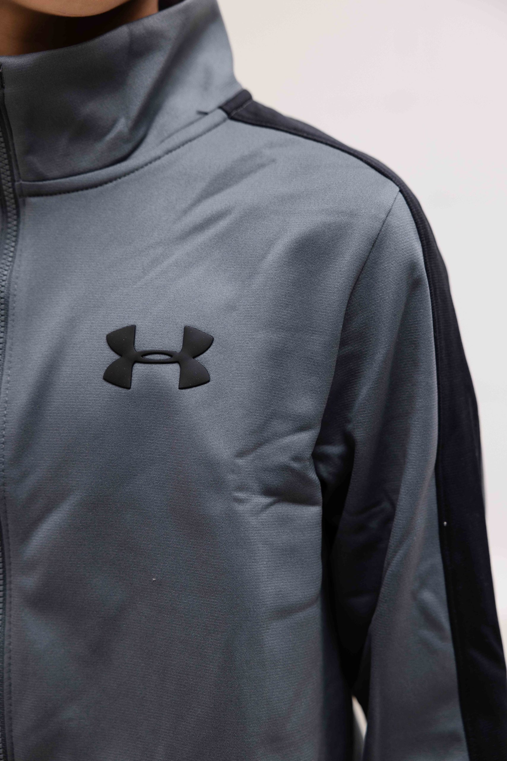 Under Armour Rival Knit Trainingspak Kids Grijs