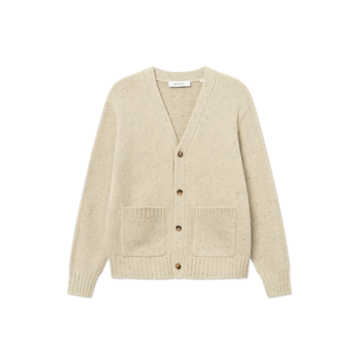 Les Deux Gary Fleck Wool Cardigan, Light Sand, M
