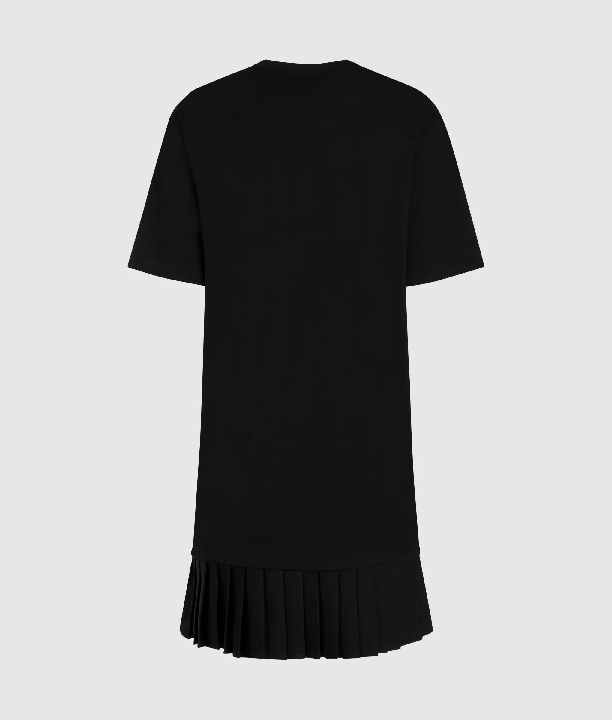 T-shirtjurk met geplooide zoom