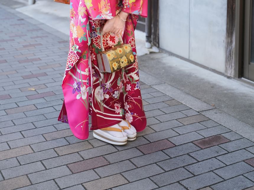 Bloomsoon - Print Kimono Robe / Accessoire / Set