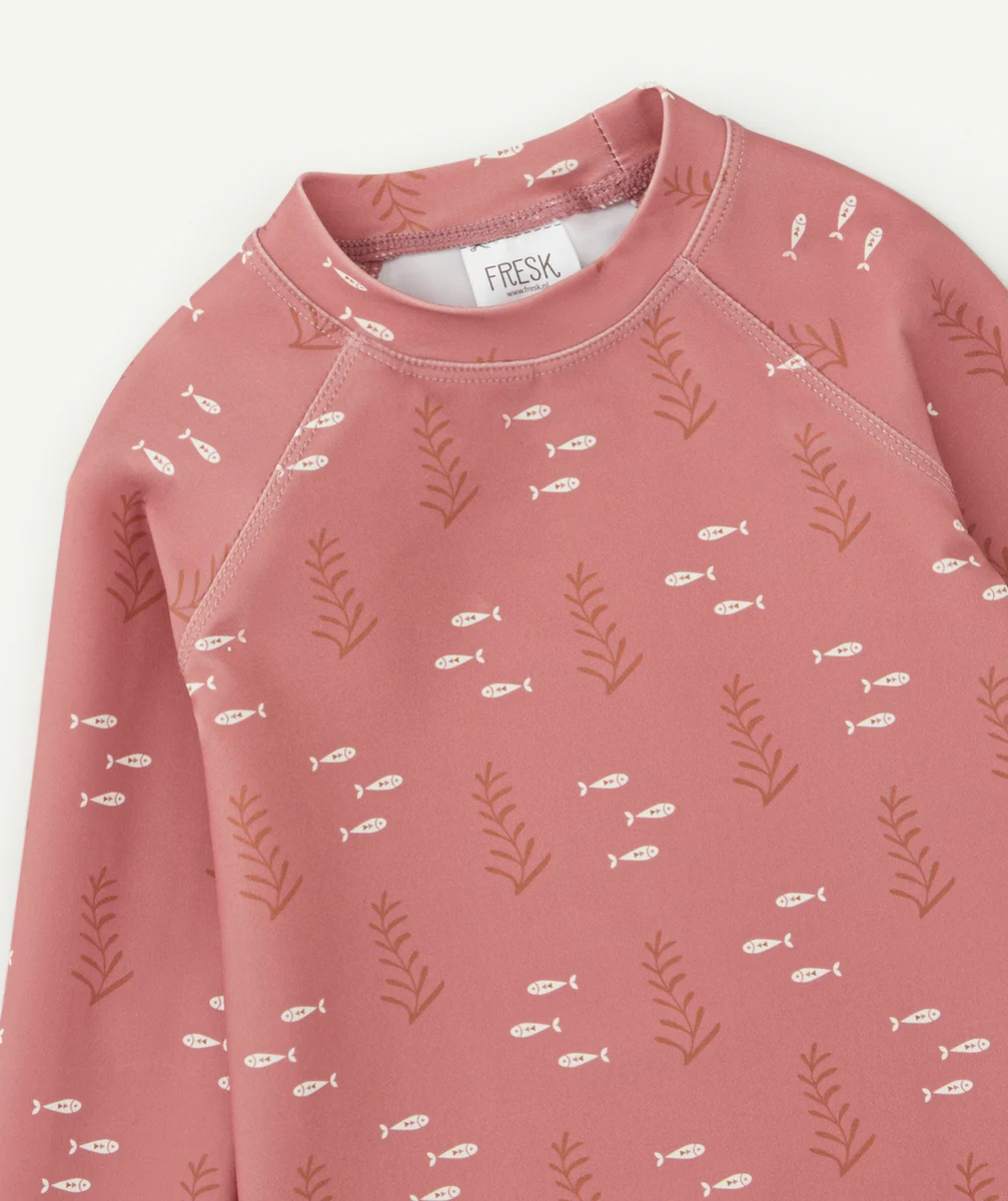 FRESKT-SHIRT ANTI UV OCEAN CORAIL