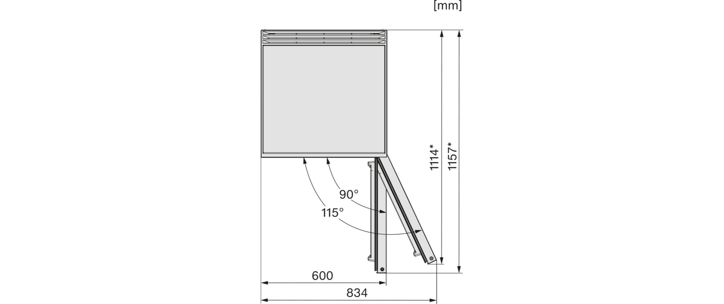 Kühlschrank K 4003 D Rechts<br>Stand-Kühlschrank