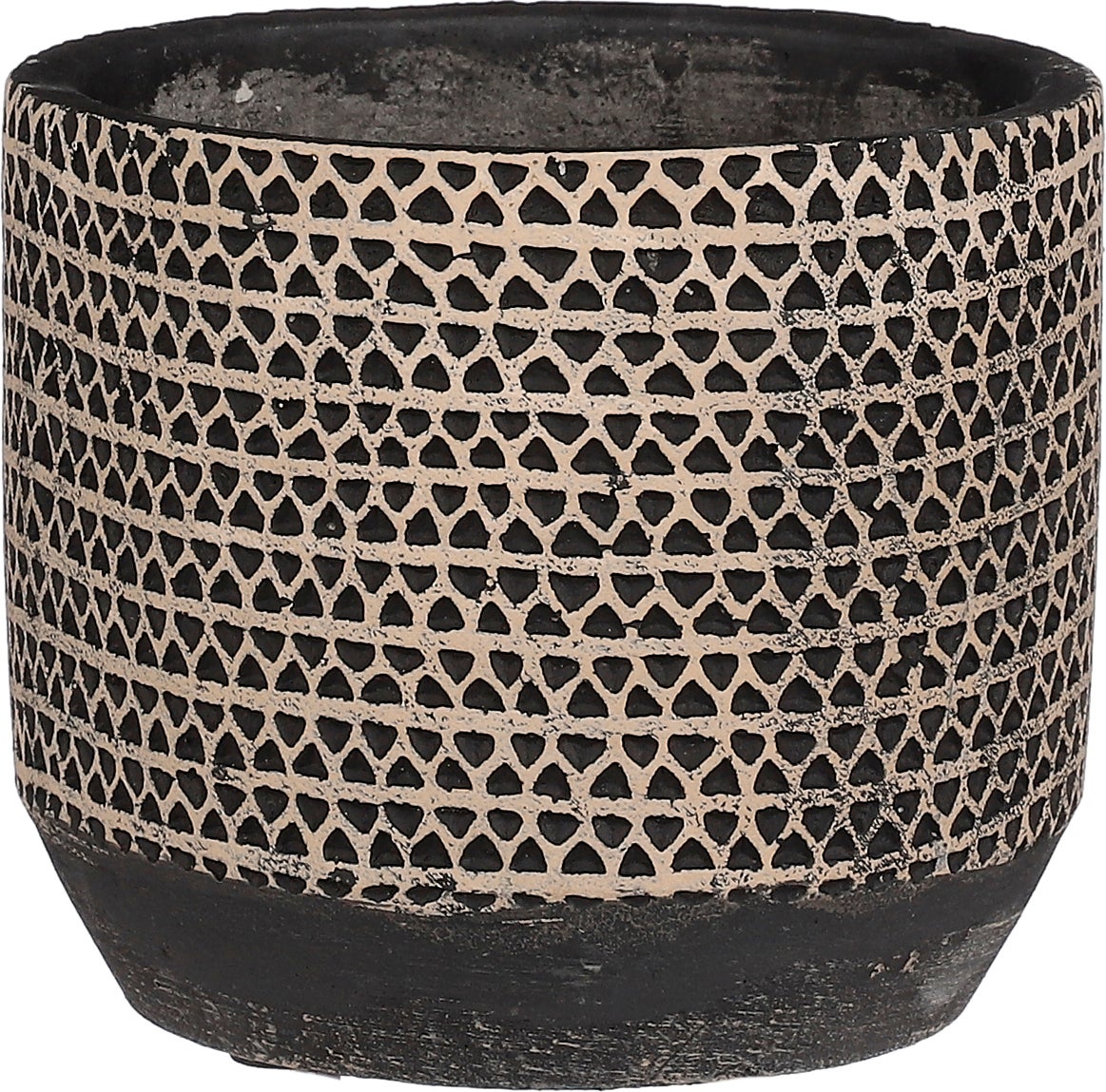 Mica Decorations bloempot Jack zwart D 17 H 15,5 cm