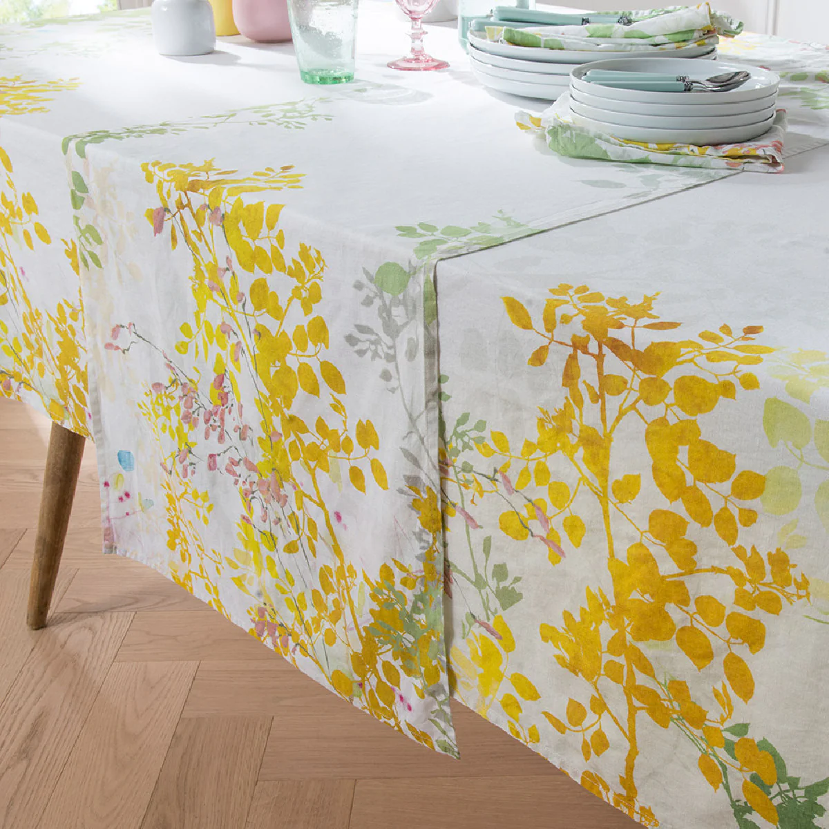 Chemin de table métis lin & coton multicolore 50X155 Garnier Thiebaut
