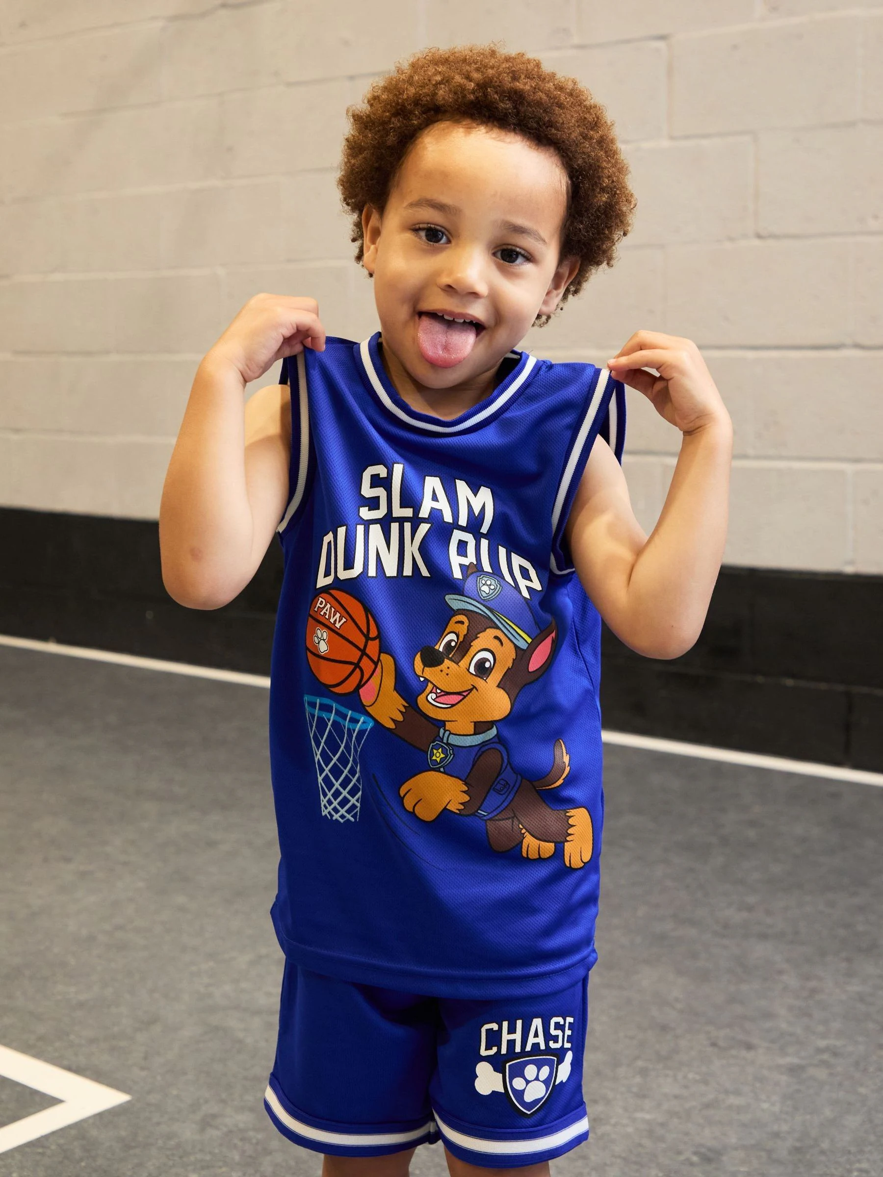 Blauw - Vanilla Underground Paw Patrol Kids Marshall 2 Piece Basketball Set