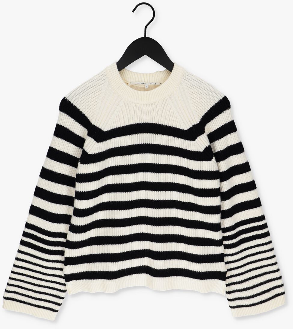 SECOND FEMALE gebroken wit second female trui matea knit o-neck