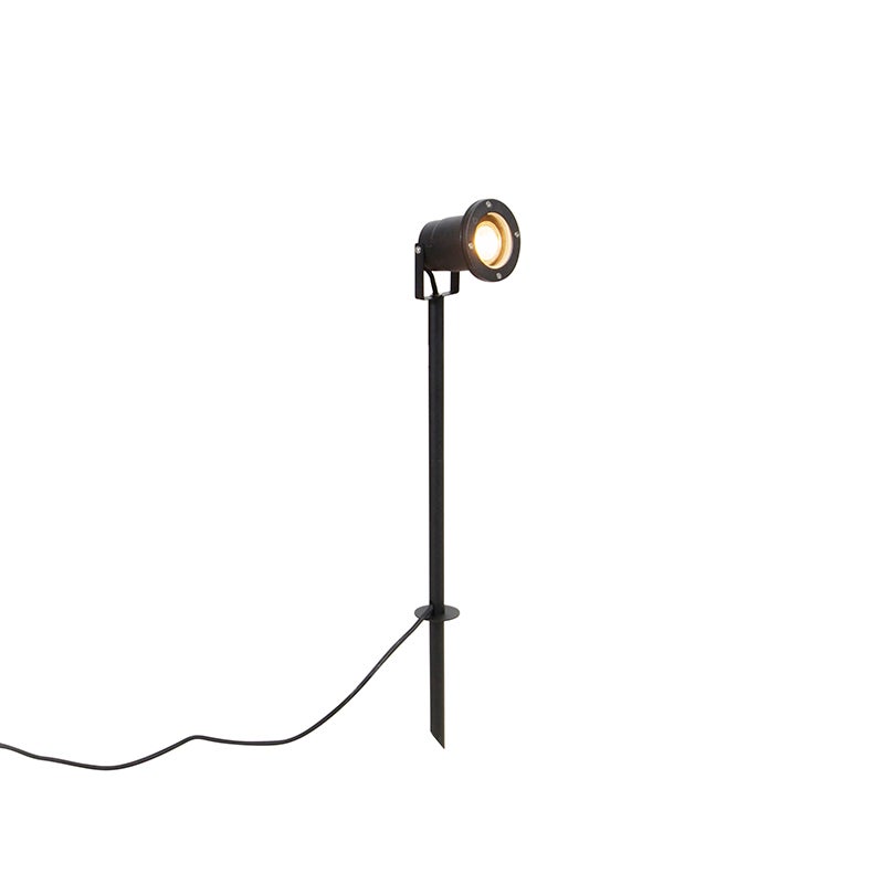 Spike Spot zwart 40 cm incl. kabel en stekker IP44 - Basic