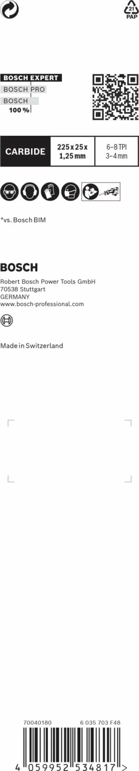 Bosch 2608900391 EXPERT Reciprozaagblad S1156XHM Multi Material
