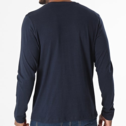 Lot De 2 Tee Shirts Mikk Blanc Bleu Marine