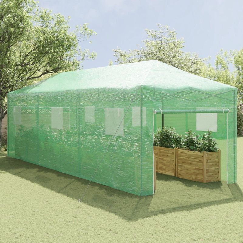 Loopkas - Transparant - Staalframe - Halfdoorzichtige Bedekking