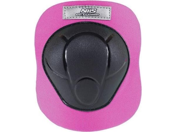 Nils Extreme H210 svarte og rosa beskyttere størrelse L (16-60-024)
