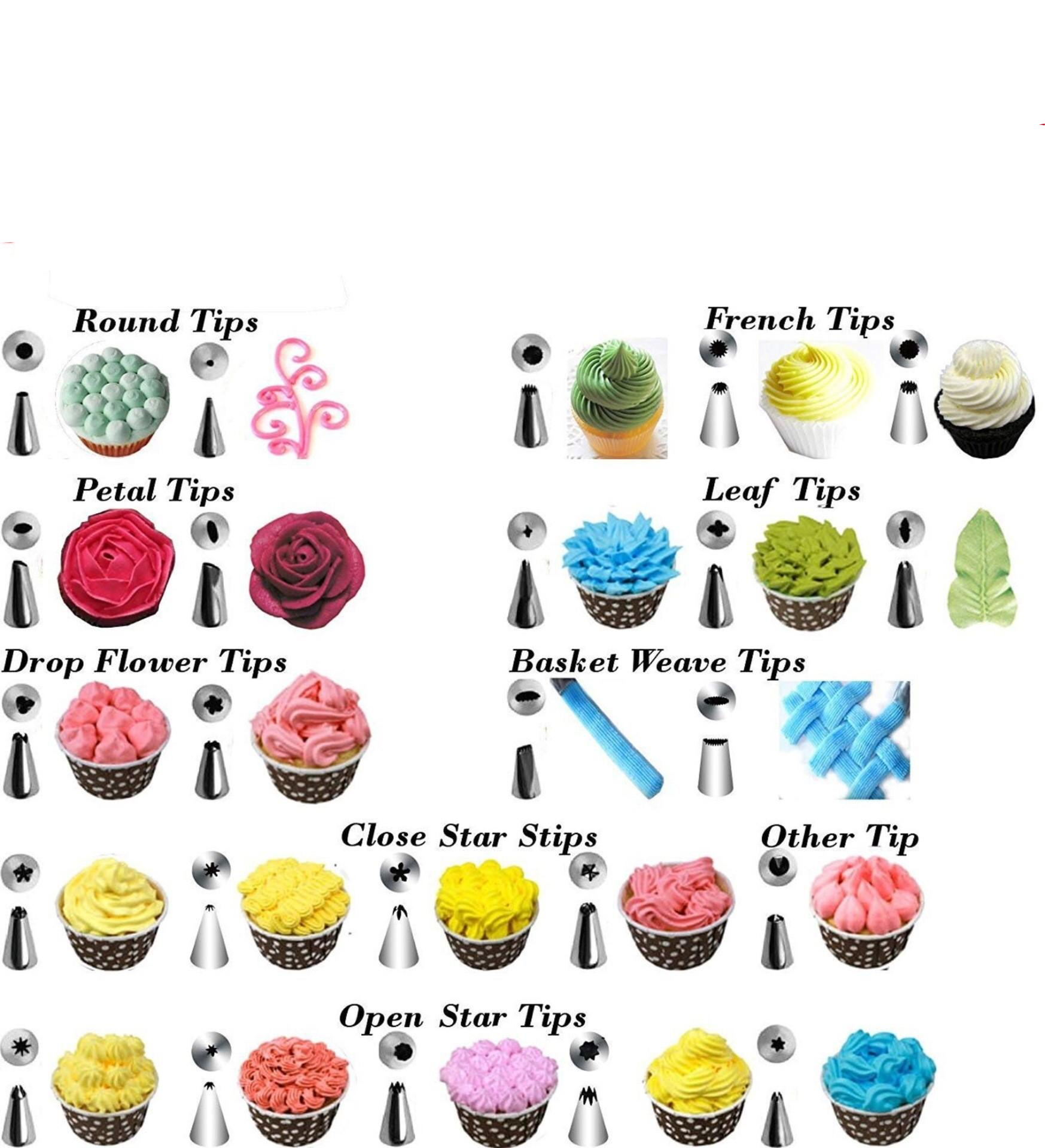(106-tlg. Set) Ø28cm Drehbare Tortenplatte Kuchen Drehteller Starter Dekorier Set