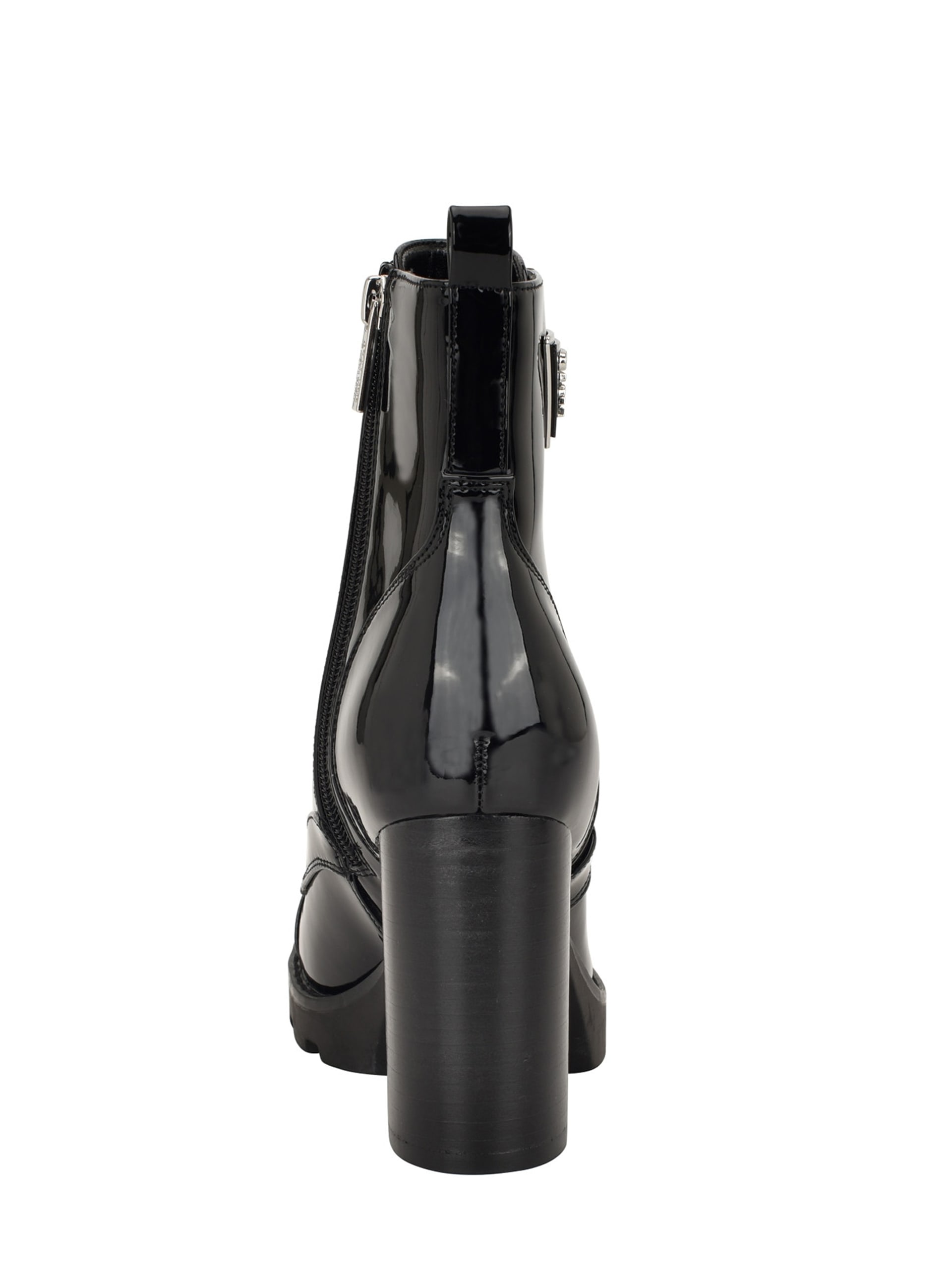 Botas de cano curto com cadarço e salto Neadyn estilo motoqueiro