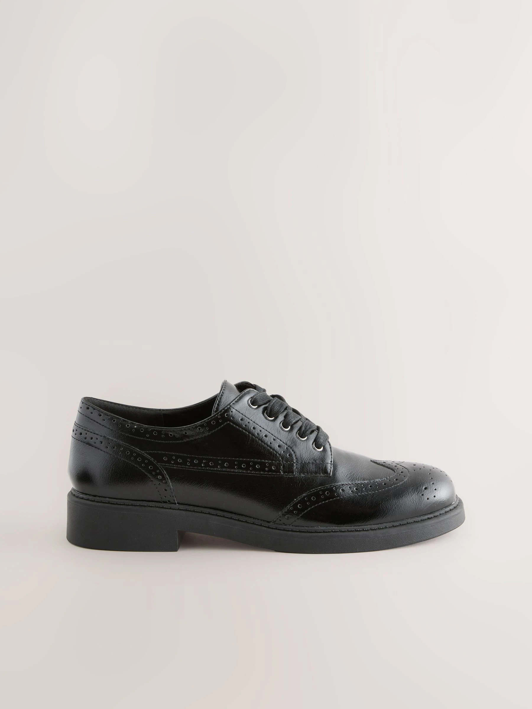 Zwart - Forever Comfort® Chunky Brogue Lace Up Shoes