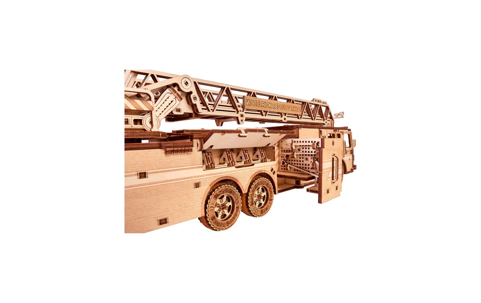 Bausatz FeuerwehrautoLöschfahrzeug 3D Bausatz aus Holz