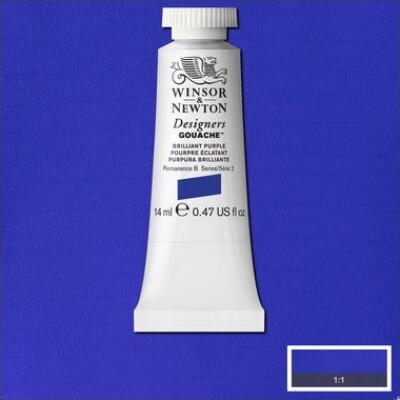 Winsor & Newton - Designers Gouache Maling - Brilliant Purple 14 ML