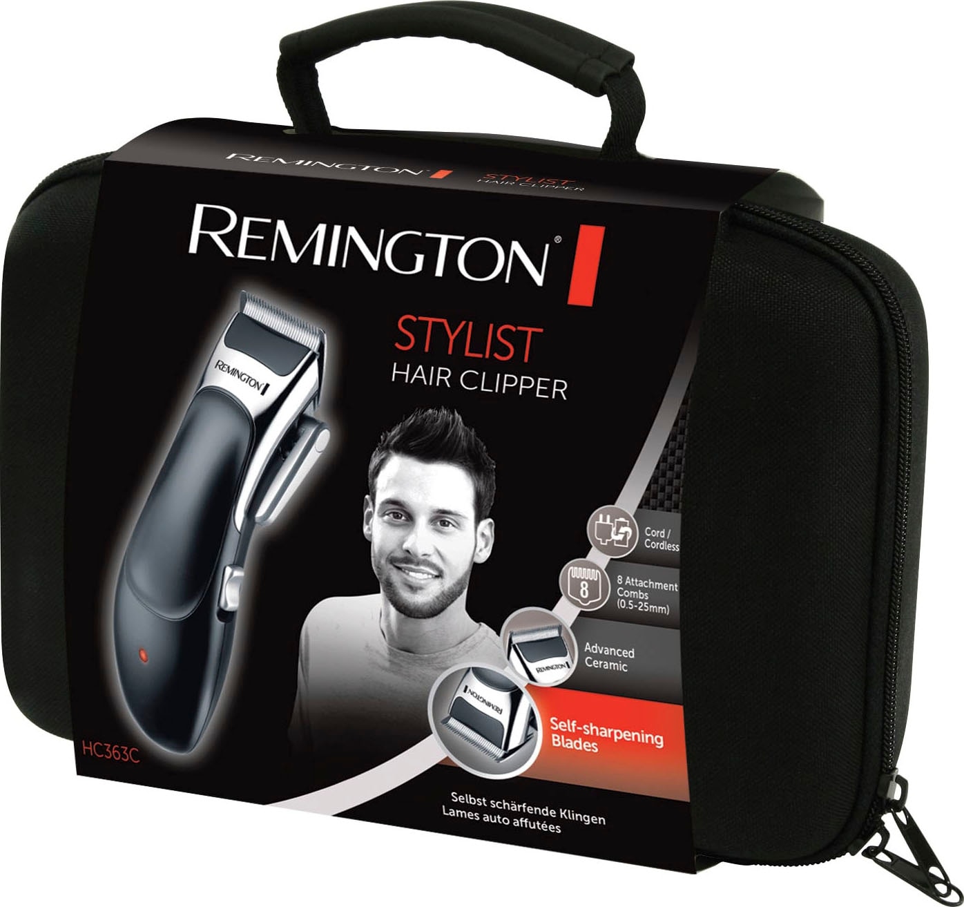 Remington Haarschneider »Stylist, HC363C -« 8 Aufsätze für Herren - 8 Kammaufsätze, kabellos, Profi-Koffer