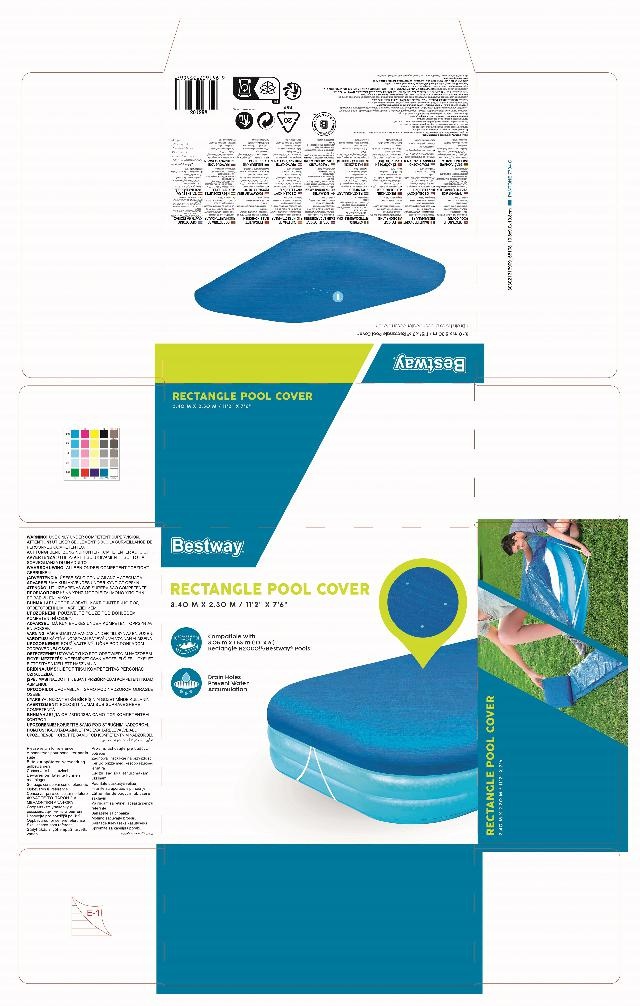 Bestway Cover familiezwembad Rechthoek 305