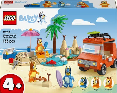 LEGO Bluey 11202 Bluey og familiens biltur til stranden
