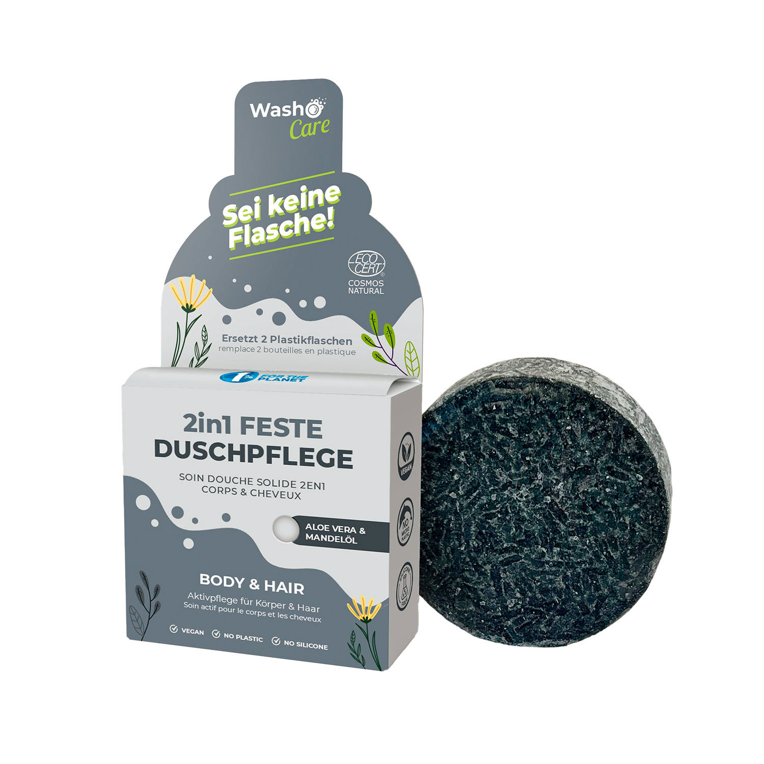 Washo Care 2in1 Feste Duschpflege, Body & Hair