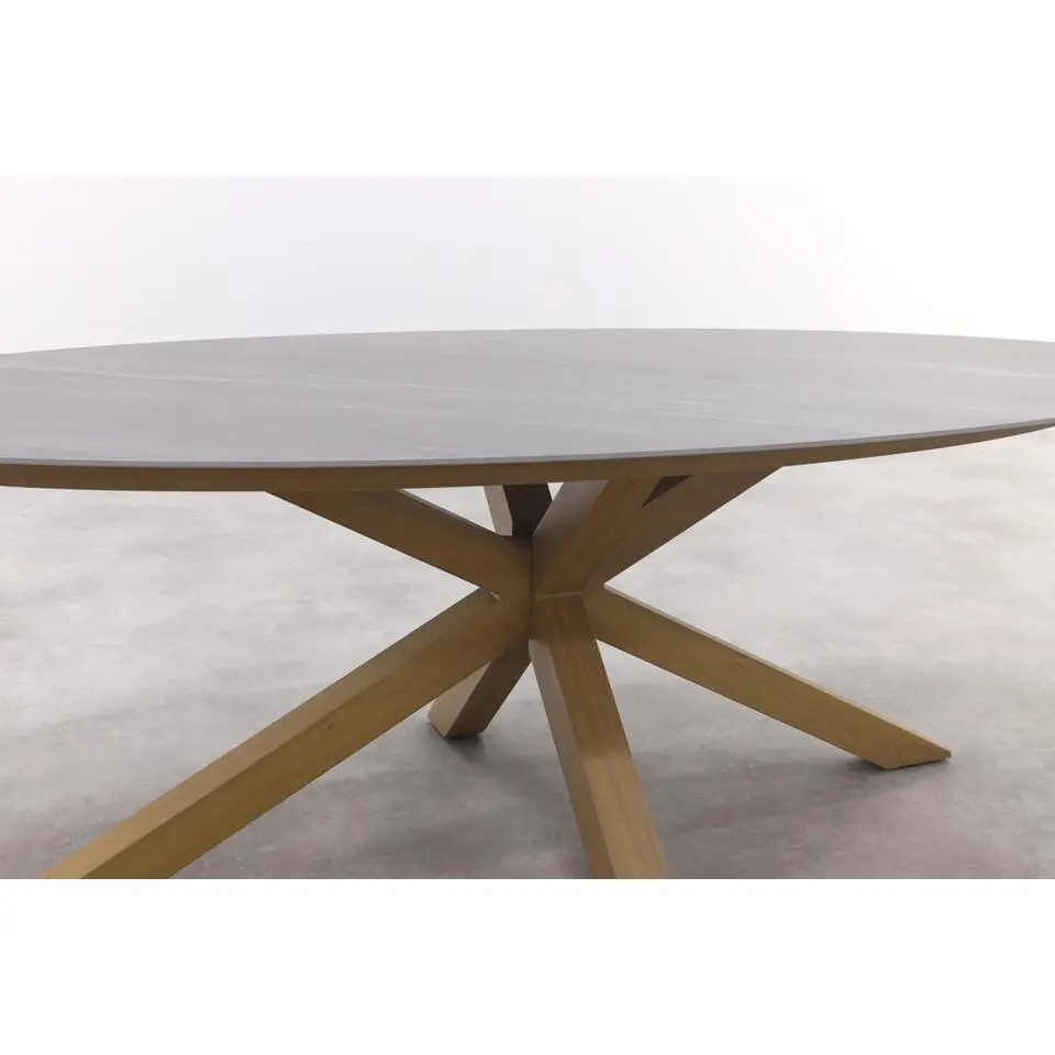 Scotland tafel - 230x115 cm - light teaklook - Centostone Napoli sand
