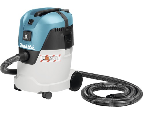 Makita VC2512L nat- en droogzuiger, L-klasse, inclusief 3,5 m zuigslang.