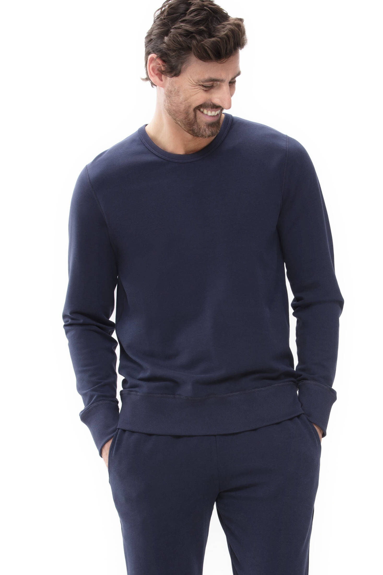 mey| Herren Loungewear-Shirt Langarm