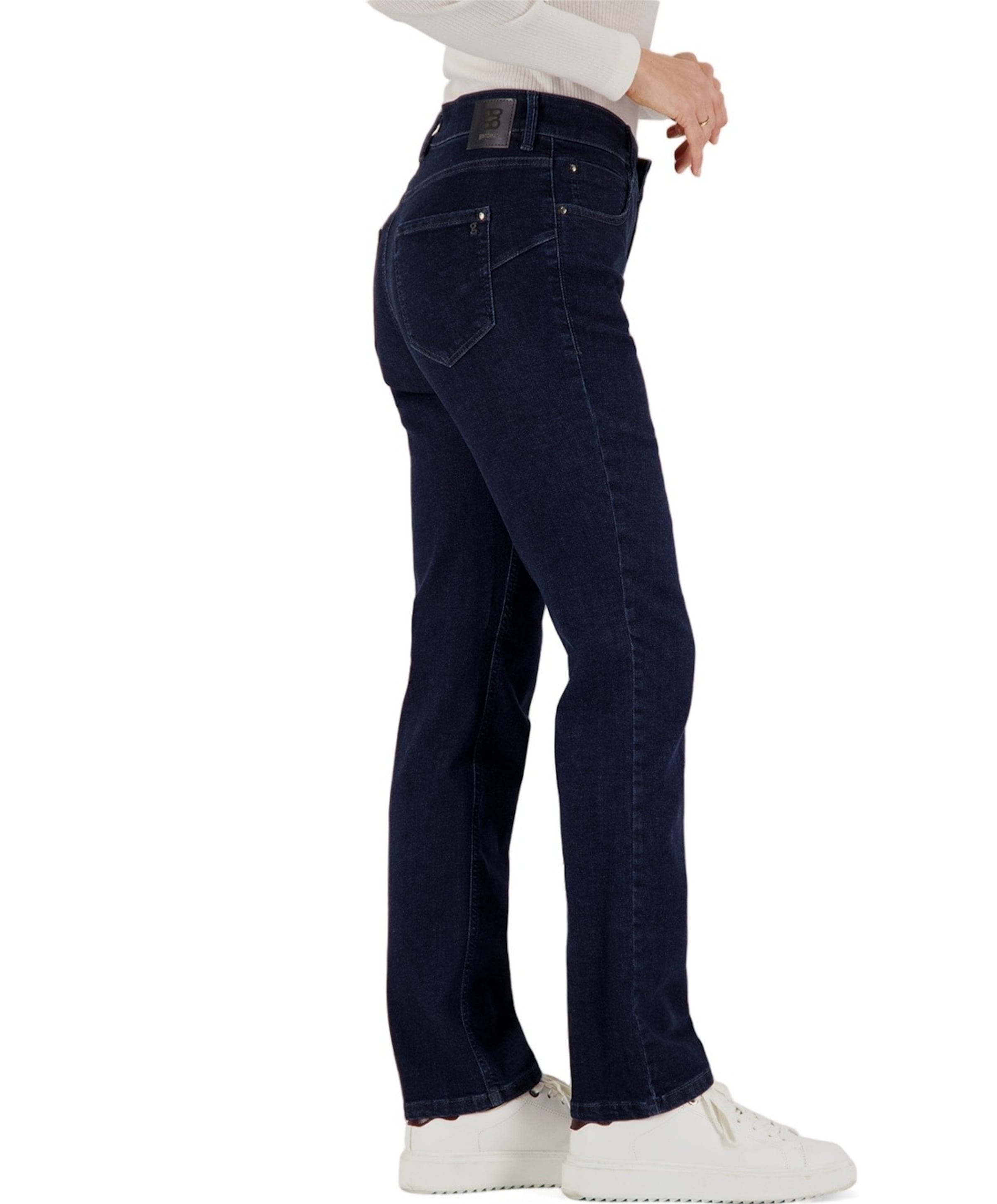 Gardeur Hose 5-Pocket Straight dames jeans blauw