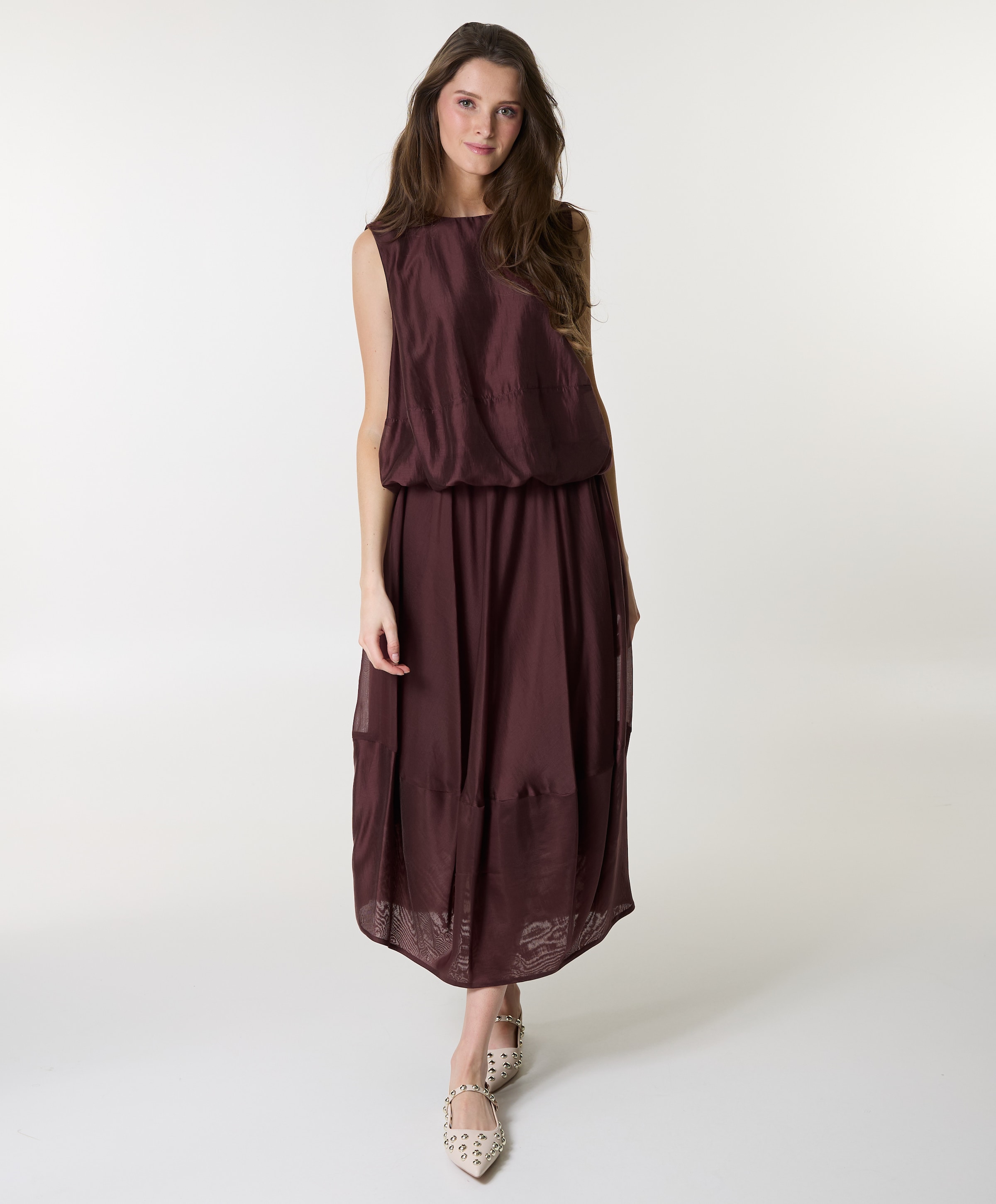 MeiMeij Dames top bordeaux