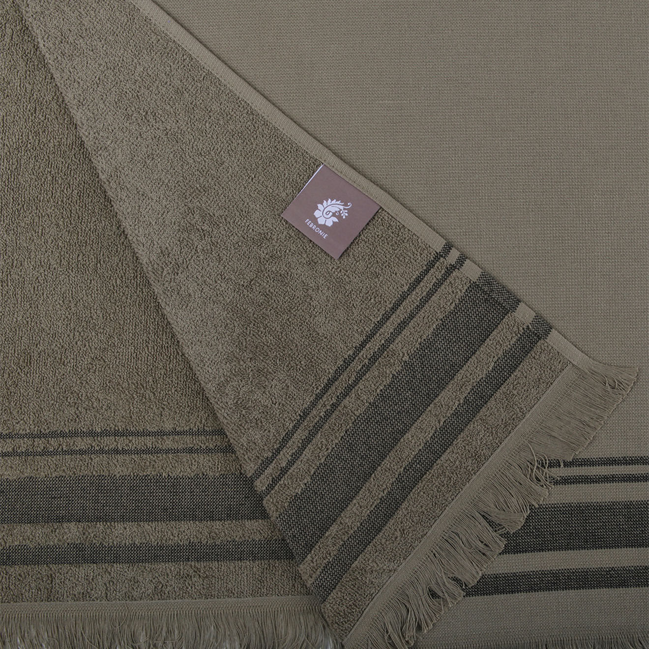 Febronie Fouta éponge Faro vert - 180x200 cm