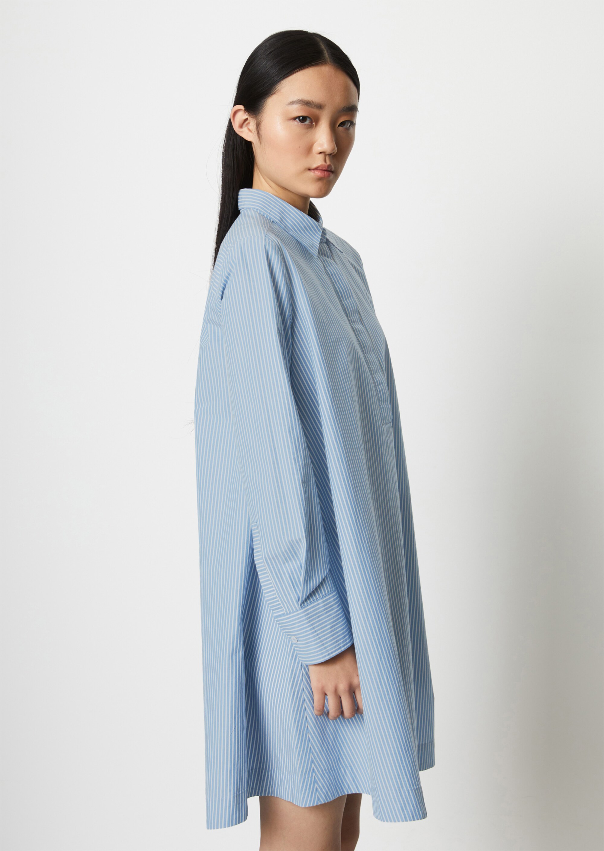 Blusenkleid looseaus Baumwoll-Popeline