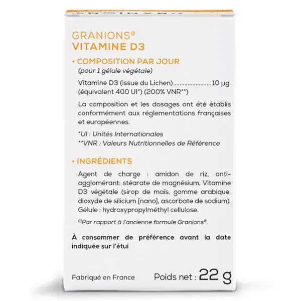 Granions Vitamina D3 60 cápsulas