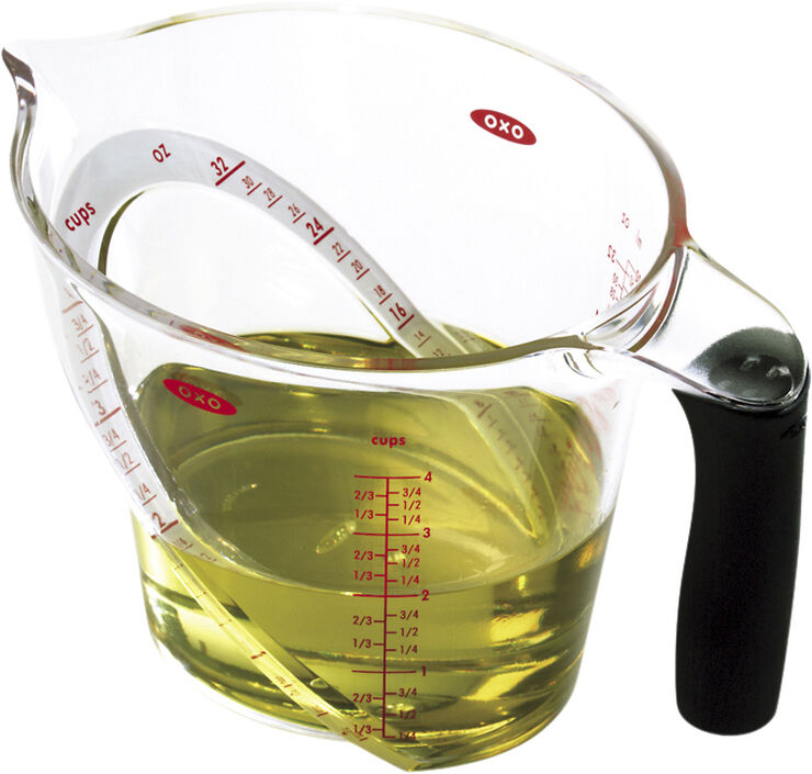 OXO Decilitermål 1 l. Transparent, sort