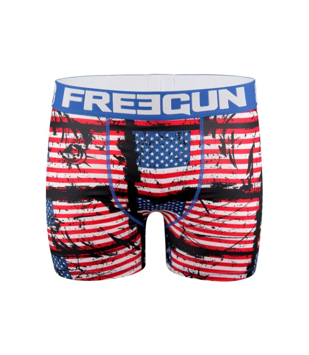 FREEGUN Calecons Boxers Slips Sous-Vetements Homme Microfibre Imprimé (Lot de 5)