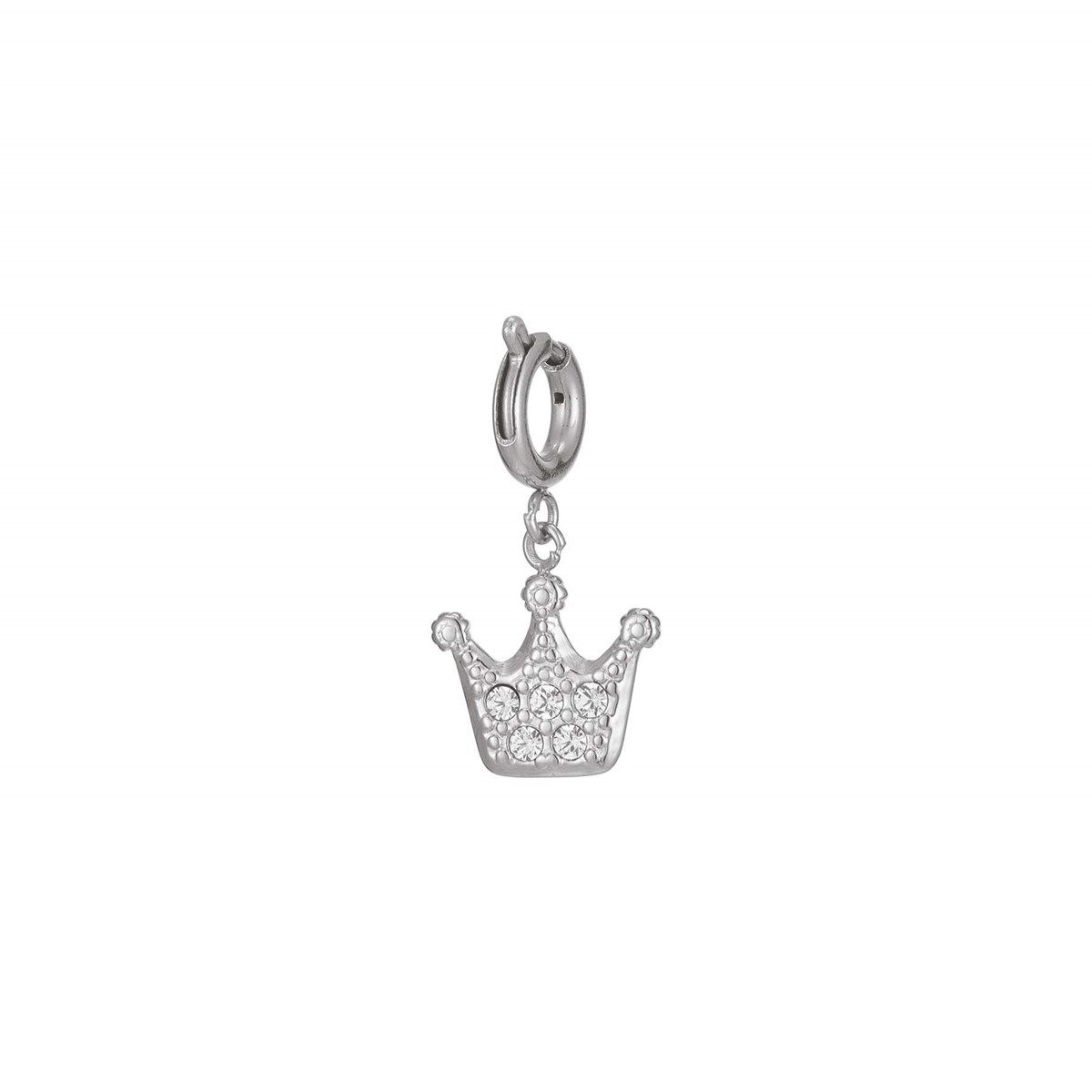 Charm Couronne acier