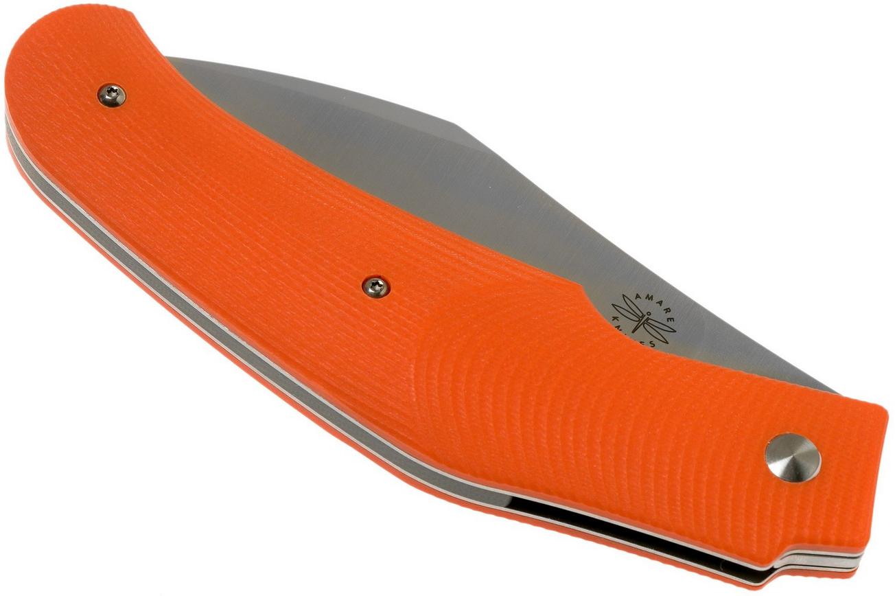 Amare Knives Folding Creator 202002 Orange zakmes, Tashi Bharucha design