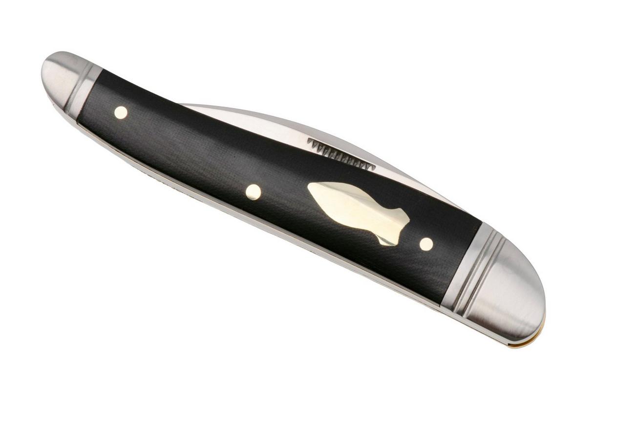 Rough Ryder Reserve Quillcliffe RRR021, D2, Black Micarta, slipjoint zakmes