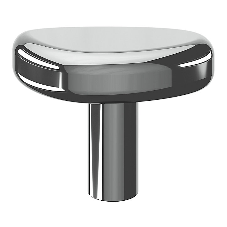 Bouton de meuble GoodHome Armel gris Ø4cm x l.2.1cm x h.3cm x p.3cm