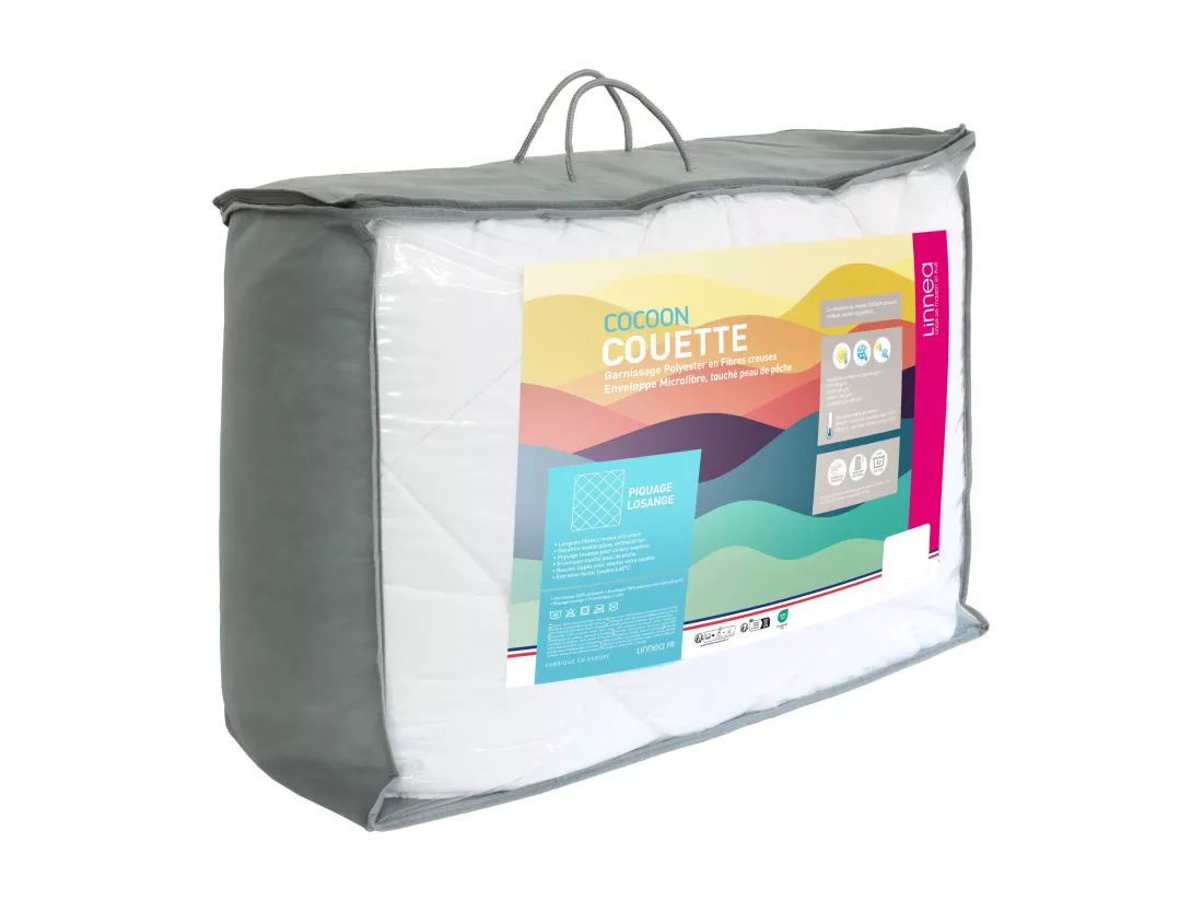 Couette hiver 240x220 cm COCOON garnissage fibre polyester 400 g/m2
